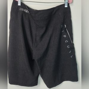 RIP CURL Mirage Shorts Mens Size 29 Gray Loose Fit Boardshorts Stretch Pockets